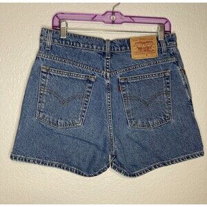 Vtg Levis 955 High Rise Denim Jean Shorts Jorts Womens 11 JR  Juniors 30 In 90s